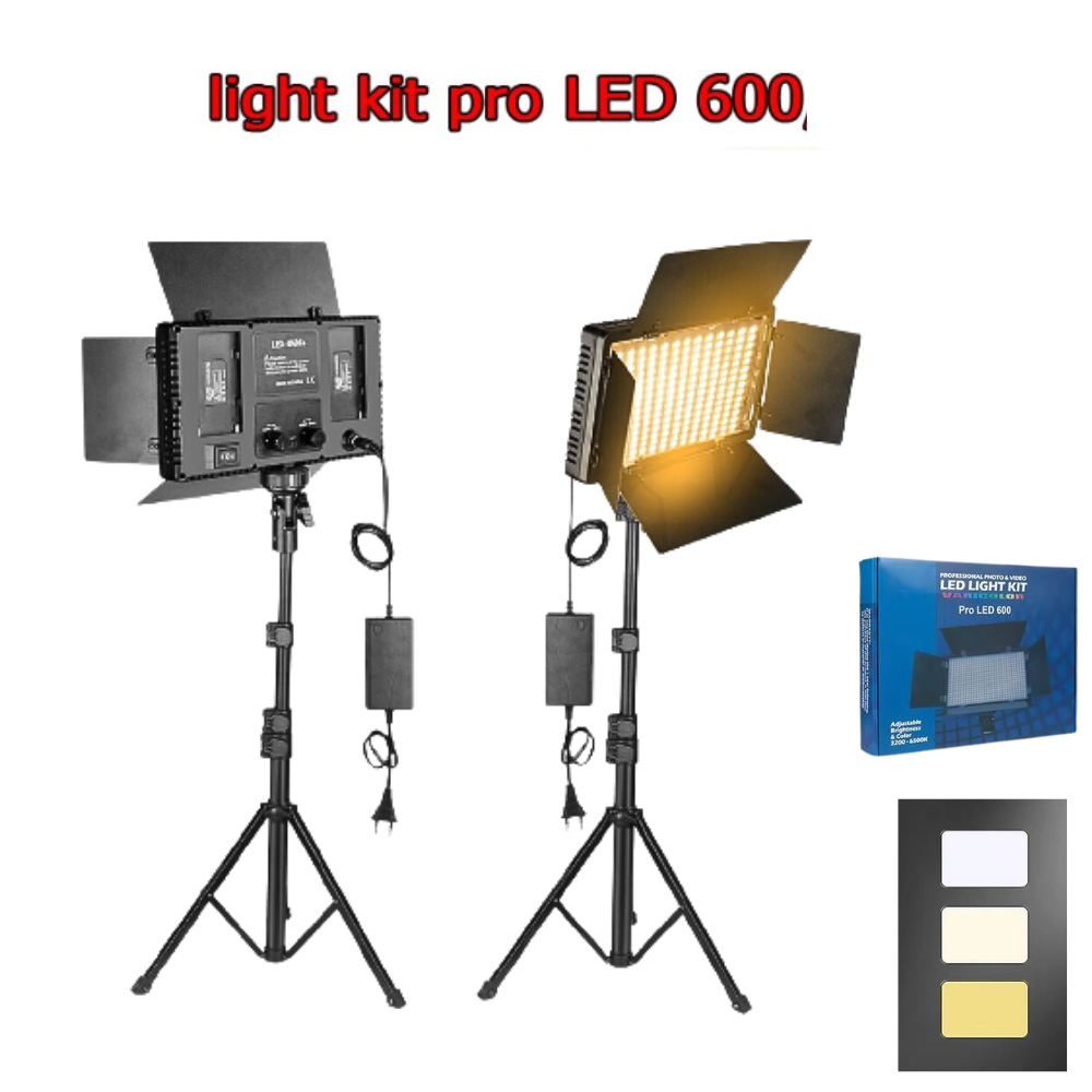 Professional Photo & Video LED Light Kit Pro LED 600+/800+ มีแบต 2 ก้อน