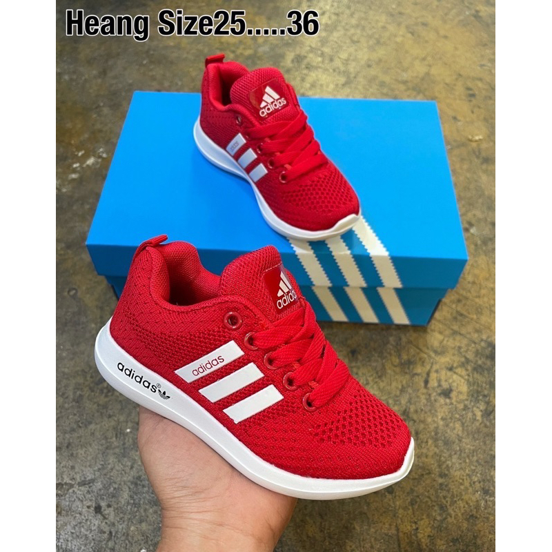 รองเท้าผ้าใบอาดิดาสเด็กมีไซด์ 25 ถึง 36 รองเท้าผ้าใบสำหรับเด็กผู้ชาย ...