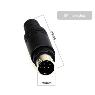 MINI DIN 8 PIN Plug Male JACK PLC Mitsubishi FX Series IAI controller ...