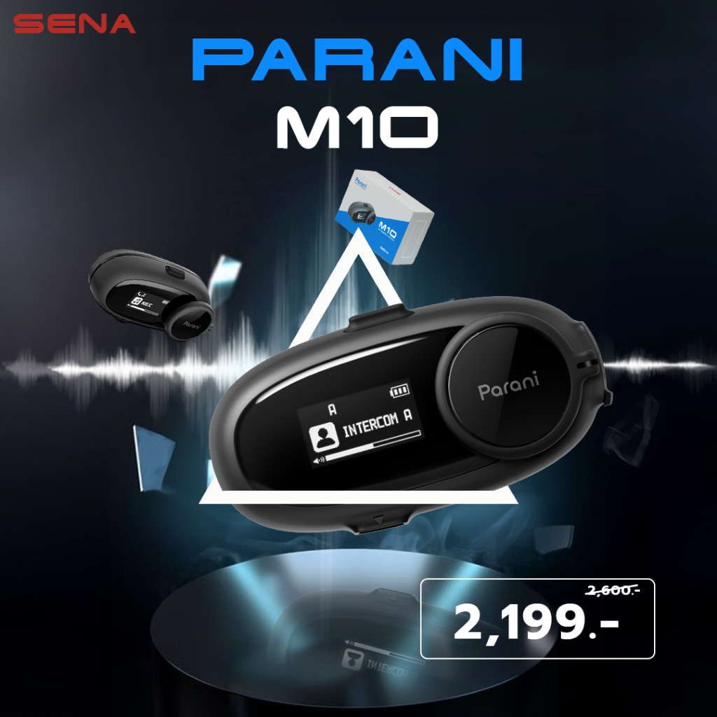 Parani M10 บลูทูธติดหมวกกันน็อค Bluetooth Intercom By Sena ตัวเครื่อง ...