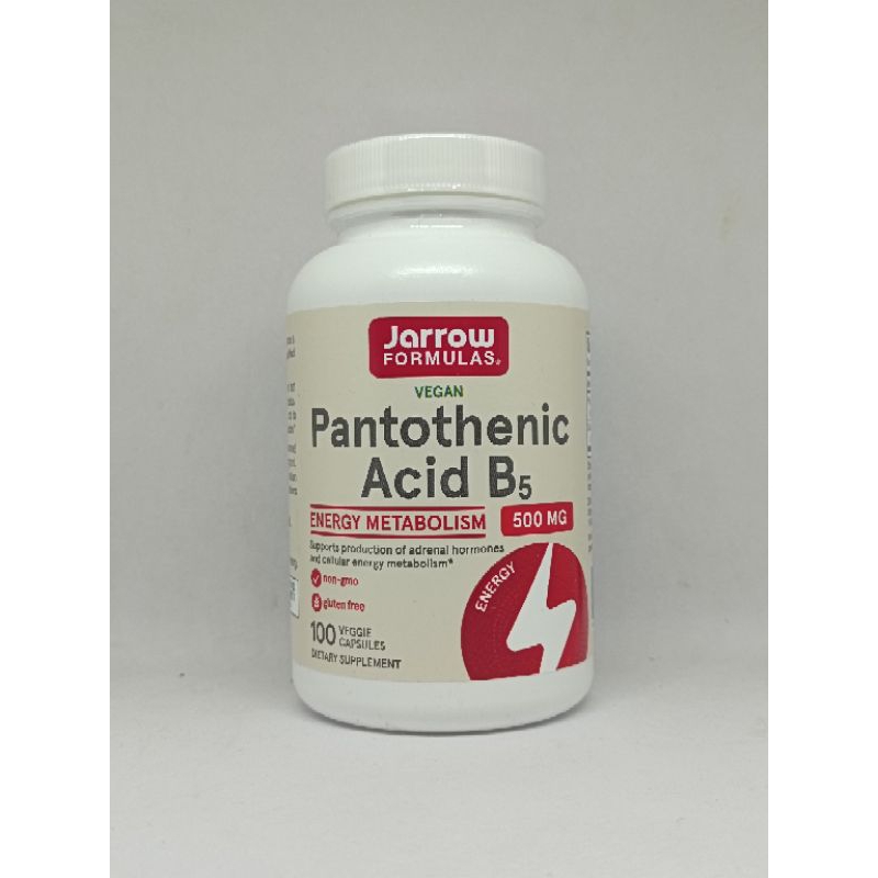 Jarrow Formulas Pantothenic Acid B5 500 mg, 100 Capsules Shopee Thailand