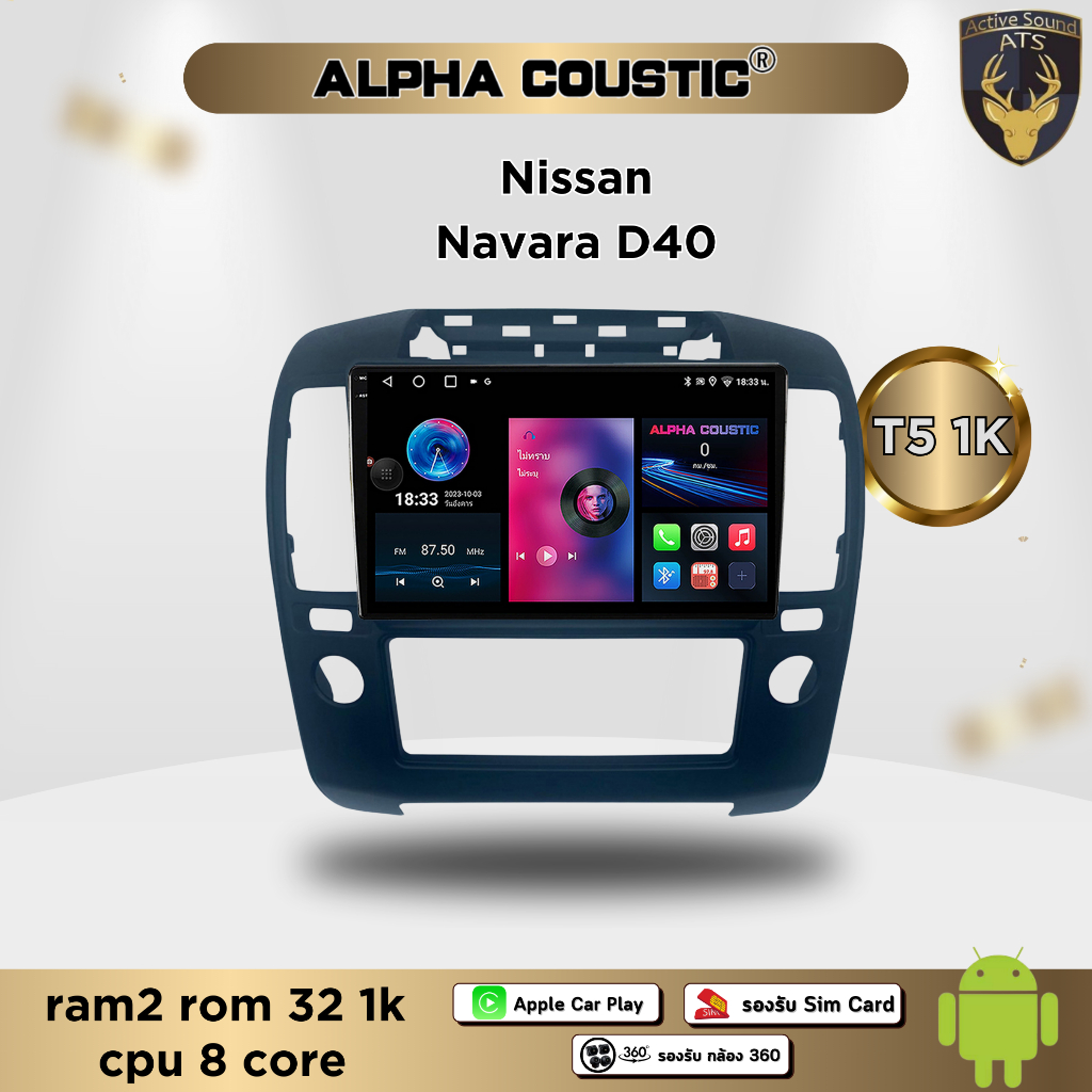 จอตรงรุ่น ระบบ Android สำหรับ Nissan Navara D40 ปี 05-12 สินค้ารับ ...