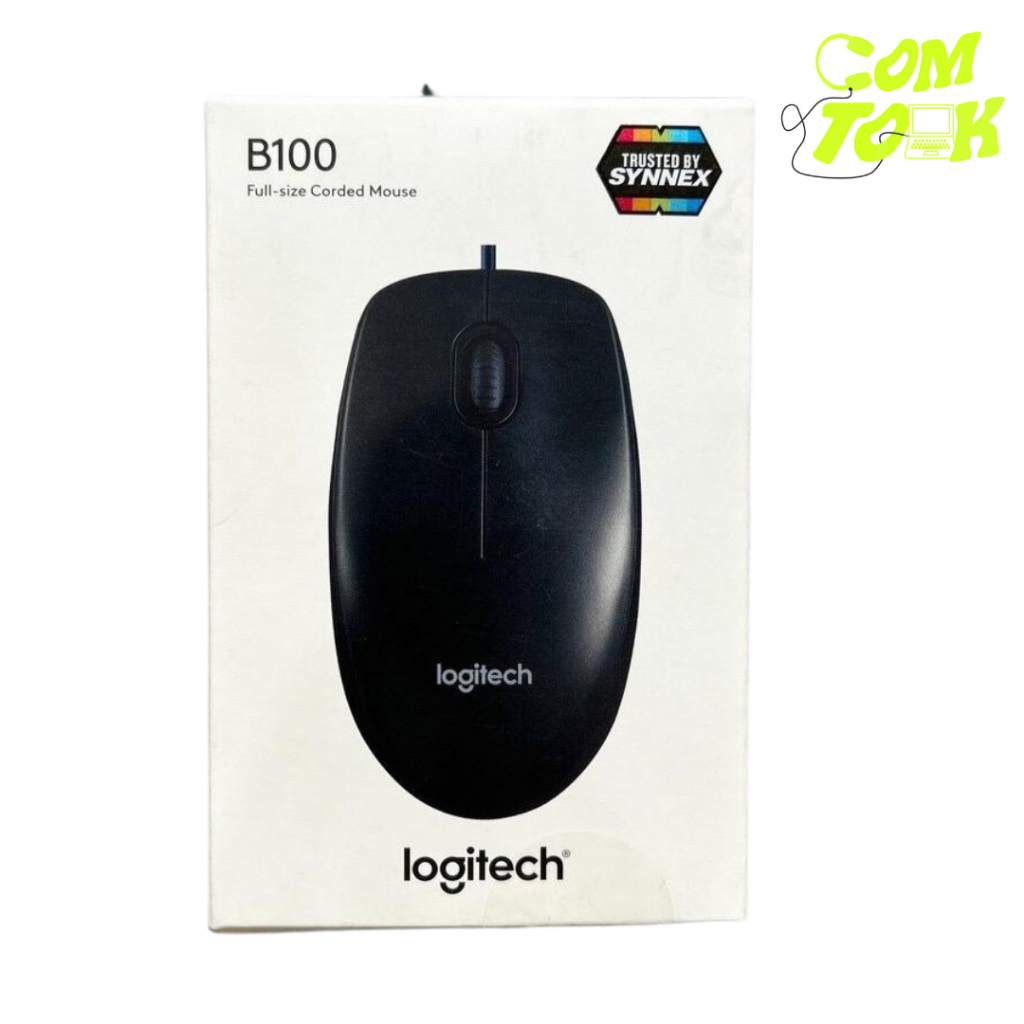 USB MOUSE LOGITECH B100 BLACK มีสาย | Shopee Thailand
