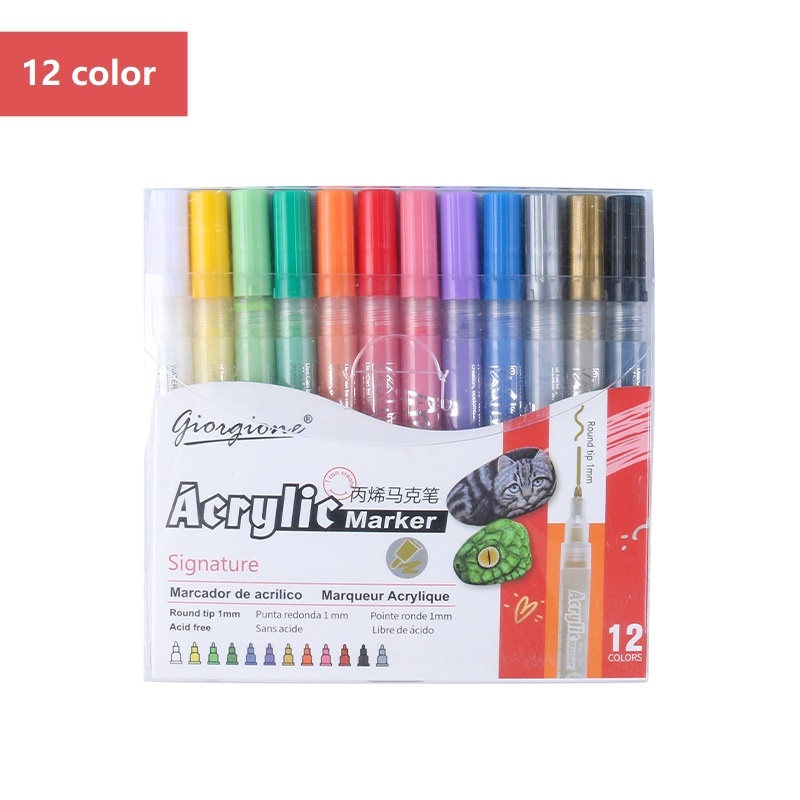 120 Colours Acrylic Pens For Stones, Waterproof, Quick-Drying Acrylic
