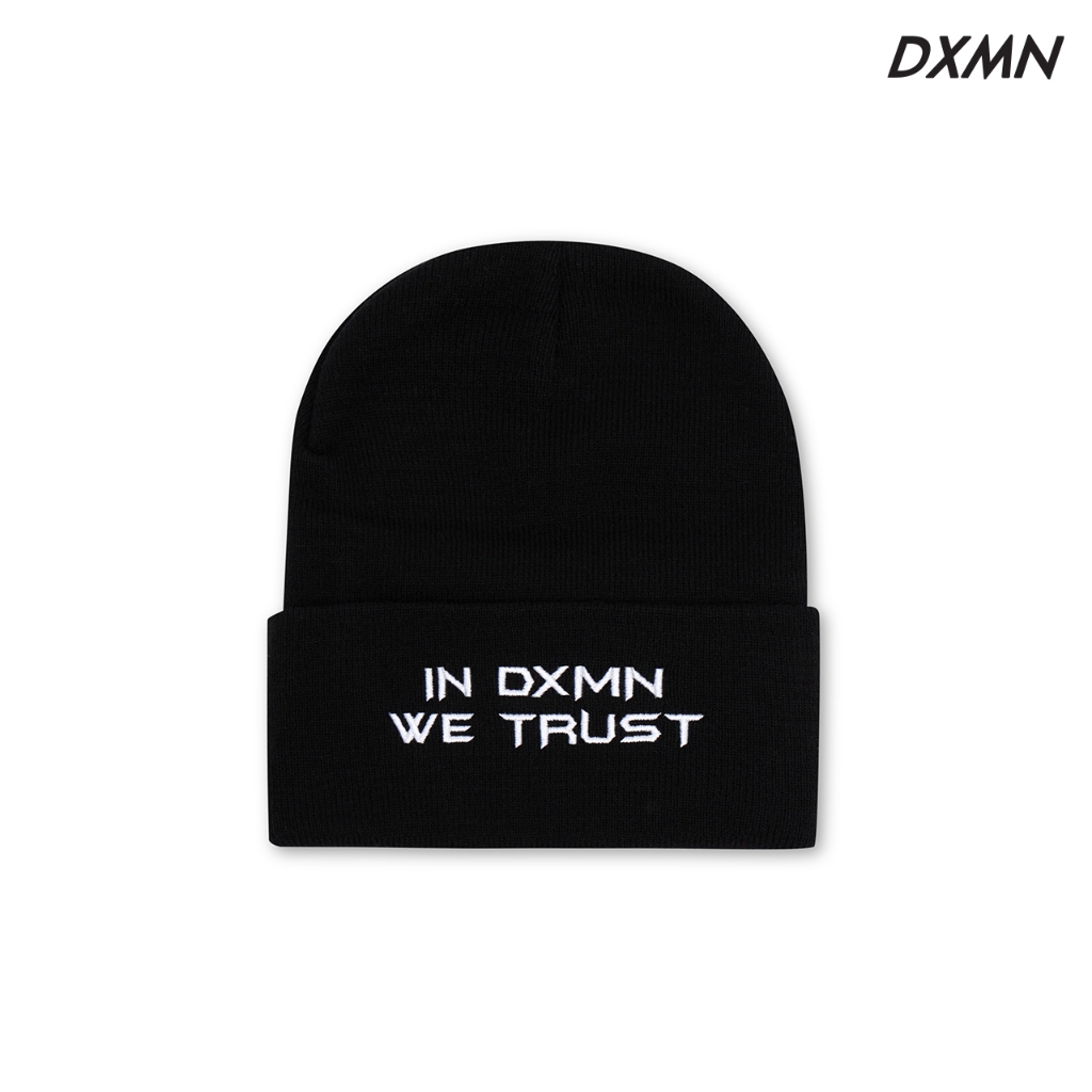DXMN Clothing "IN DXMN WE TRUST" Beanie (Black)