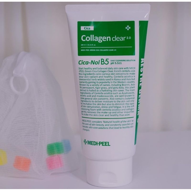 Medi-Peel Green Cica Collagen Clear 2.0 Cica-Nol B5 300ml โฟมล้างหน้า ...