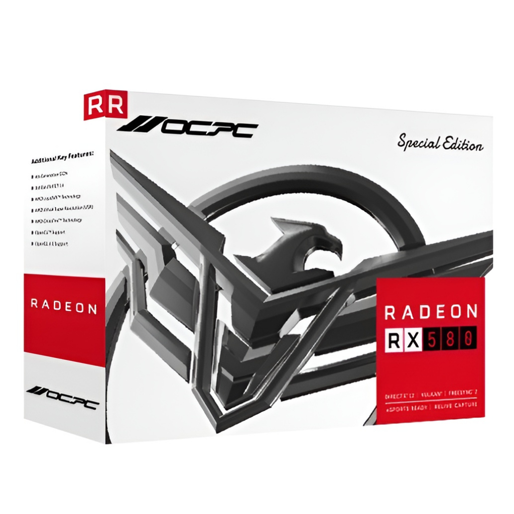 RADEON RX580 (การ์ดจอ) OCPC AMD MEMORY LP 8GB GDDR5 การ์ดจอ OCPC RX580 ...