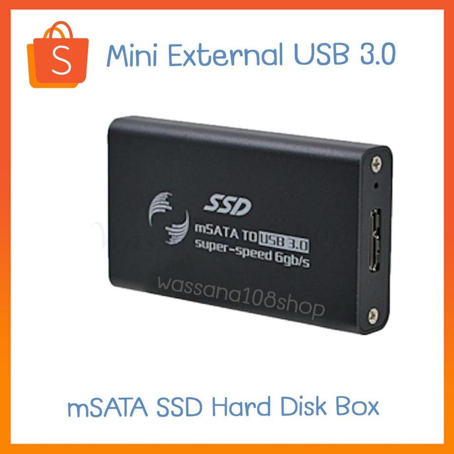 mSATA to USB 3.0 External Enclosure Converter Adapter SSD Case Box ...