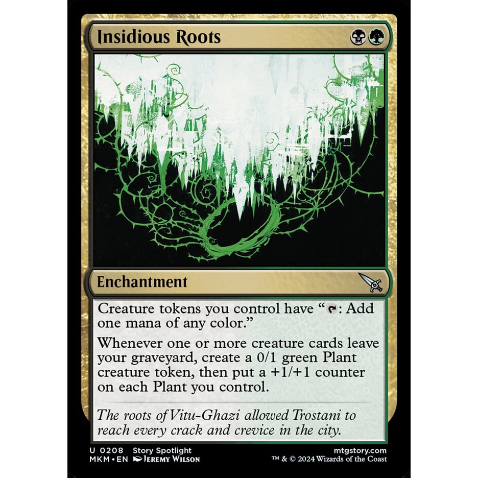 Insidious Roots การ์ด Magic The Gathering จากชุด Murders at Karlov ...