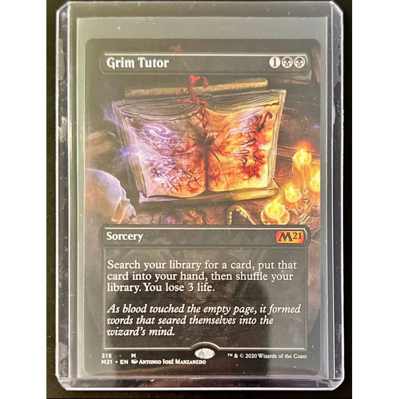 การ์ด MTG Grim Tutor Black Magic the gathering EDH รุ่น Coreset M21 ...