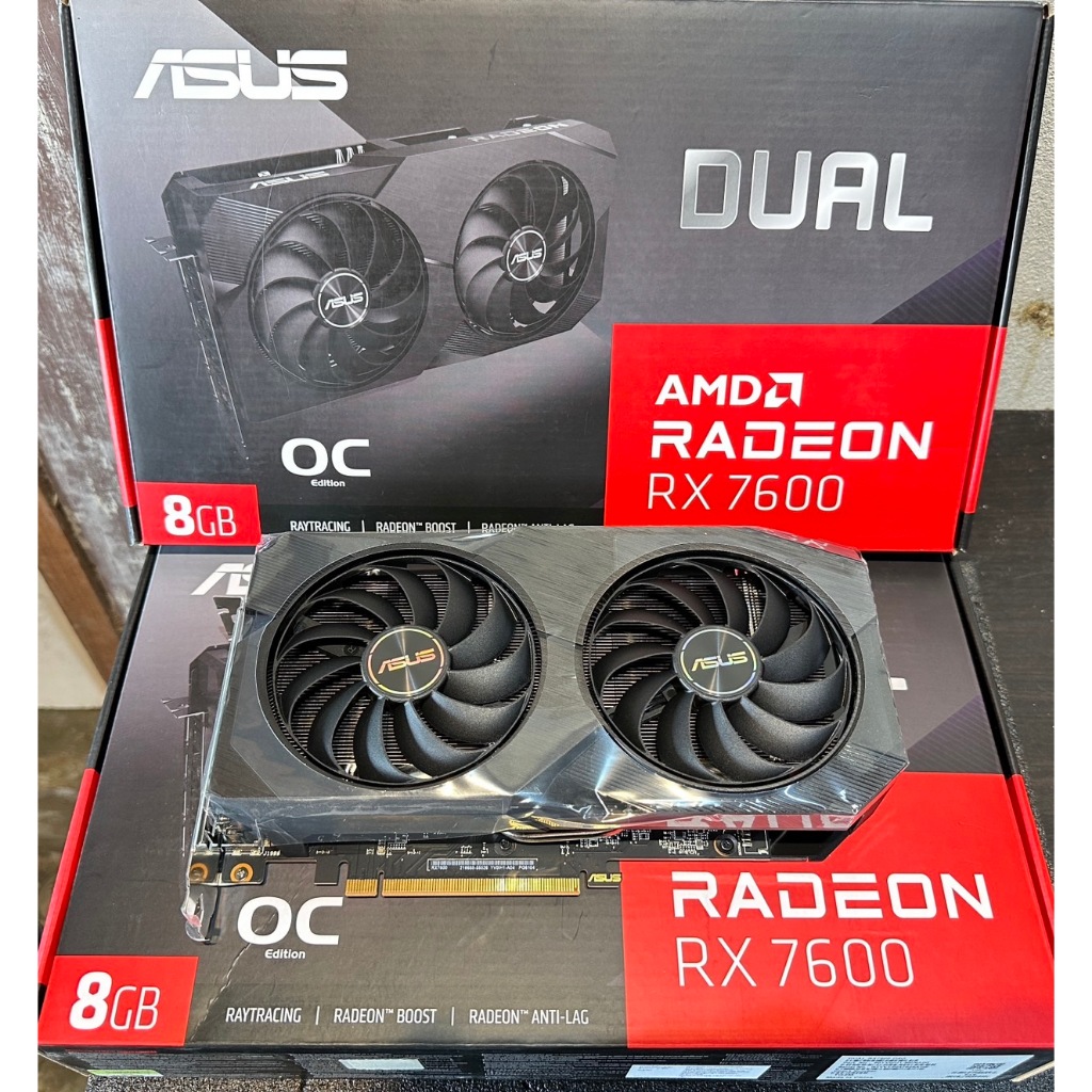 VGA (การ์ดแสดงผล) ASUS DUAL-RX7600-O8G - 8GB GDDR6 | Shopee Thailand