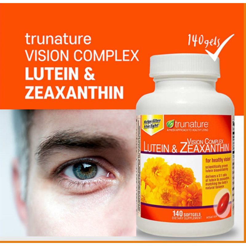 Lutein & Zeaxanthin Trunature Vision Complex 140เม็ด มองภาพชัดเจน👁️👁️🌼💦