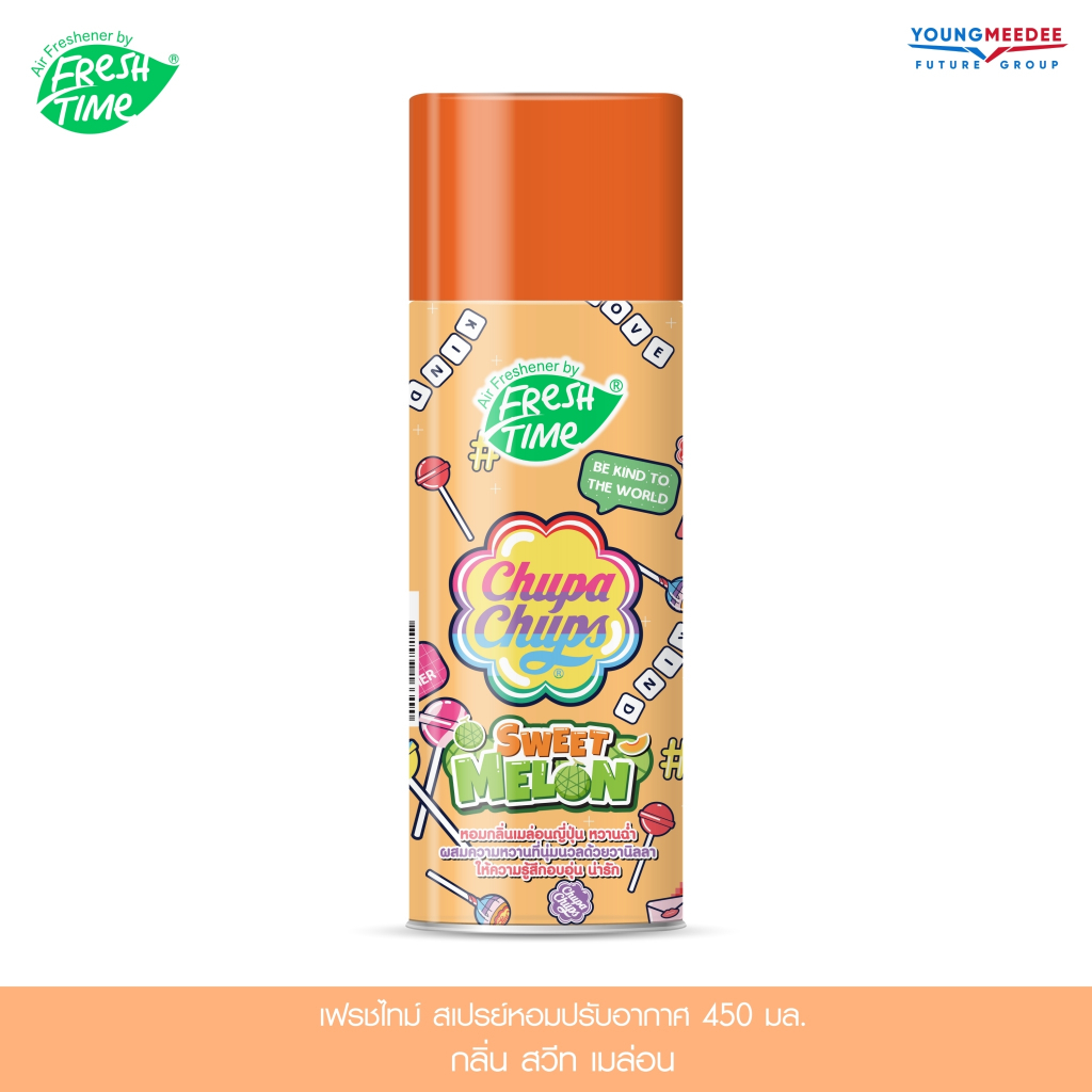 Product image Fresh Time x ???????????????????????????????????????? และ ???????????????? ???????????????????????????? สเปรย์หอมปรับอากาศ ขจัดกลิ่นเหม็น ปรับอากาศให้สดชื่น Sweet melon????????