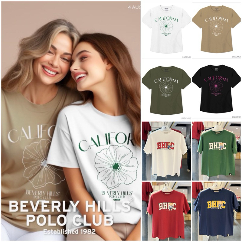 เสื้อยืด T-shirt Beverly Hills Polo Club ของแท้100% #BHPC # ...