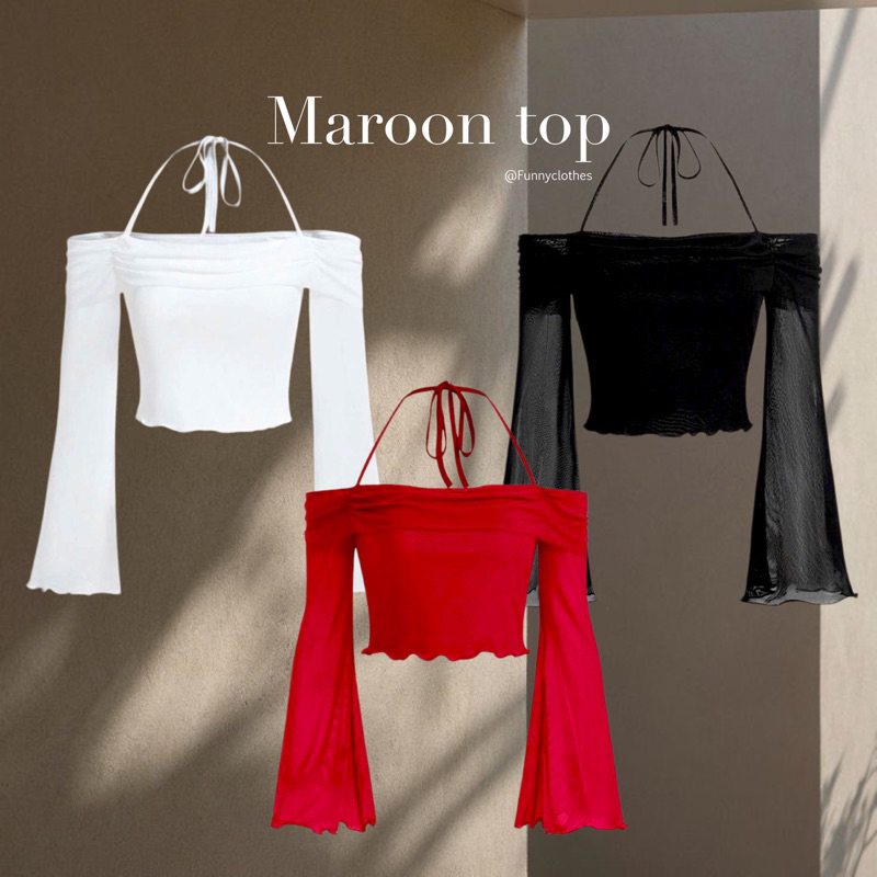 Maroon Top LR08 main image 1