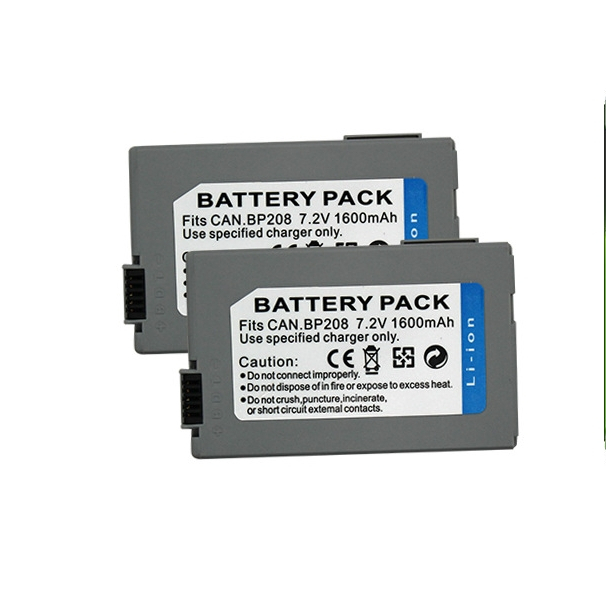 thumbnail image 2 of Kastar LTD2 Battery Charger Kit – For Canon BP-208 BP-208DG, Elura 100 FVM300, 1300mAh, Li-Ion 2 of 5