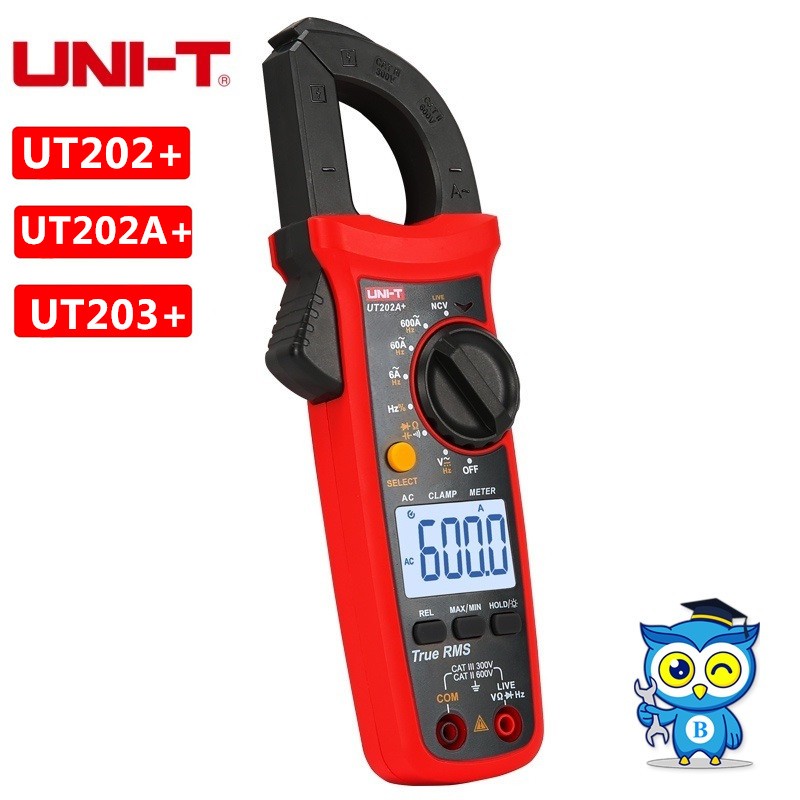 UNI-T UT202+ UT203+ UT202A+ มัลติมิเตอร์ดิจิตอล Clamp และ DC ตัวต้านทาน ...