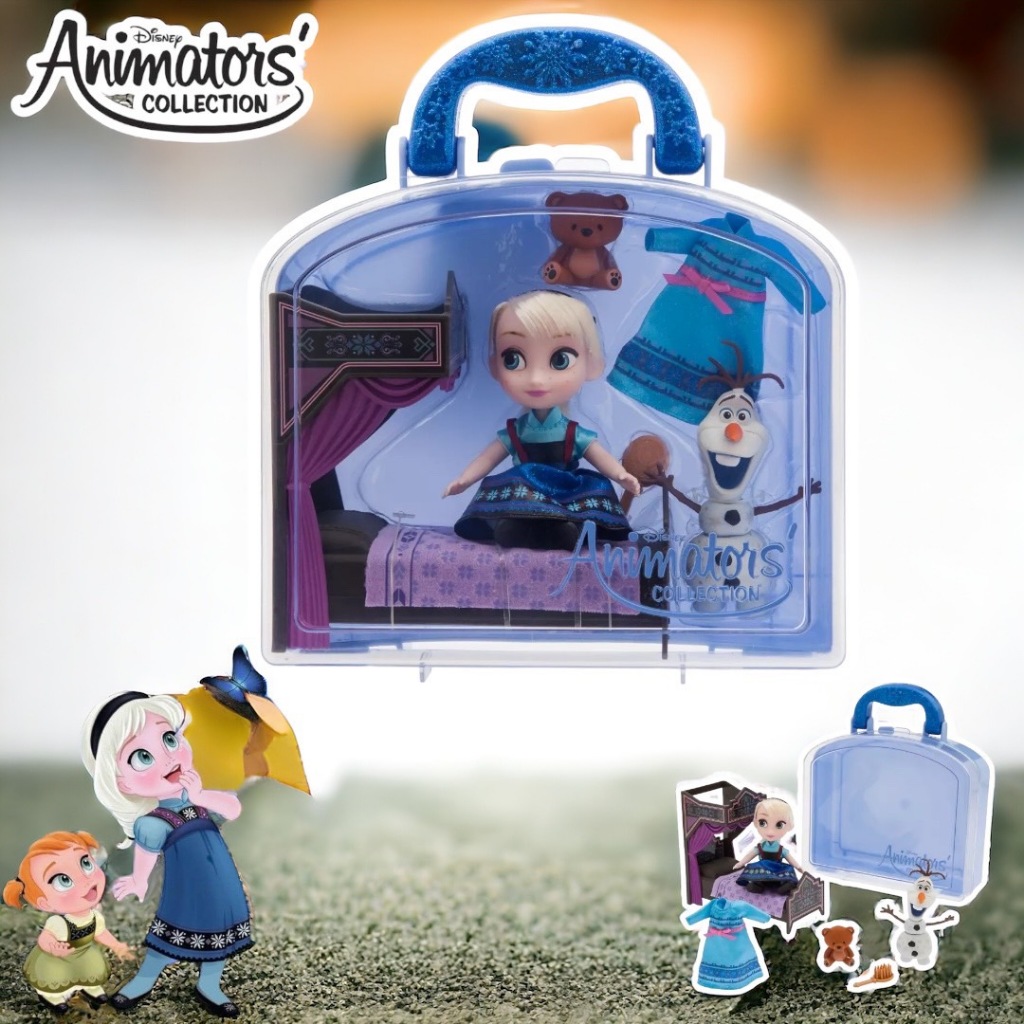 นำเข้า USA Disney Animators' Collection Elsa Mini Doll Play Set – 5 ...