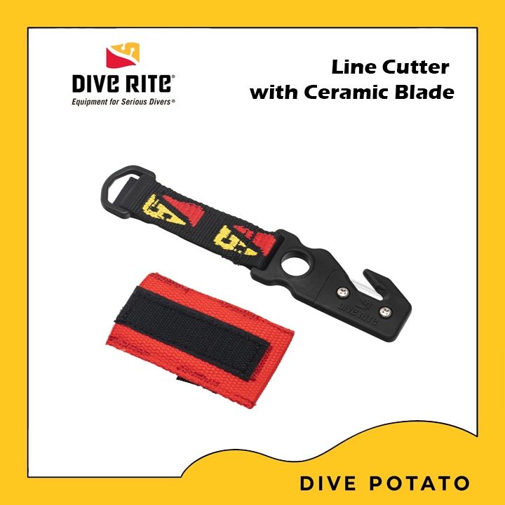 Dive Rite Line Cutter with Ceramic Blade มีดตัดเอ็น มีดตัดเชือก มีดดำ ...