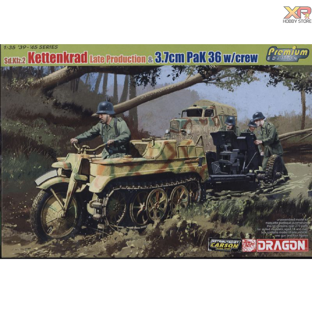 Maquette DRAGON - Kettenkrad D.Kfz. 2 Avec Figurine - Échelle Inconnue