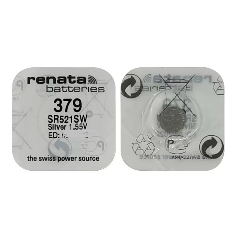 Renata 379 Knopfzelle (SR521SW) – 10 Stück Schweizer Präzisionsbatterien, 1,55V
