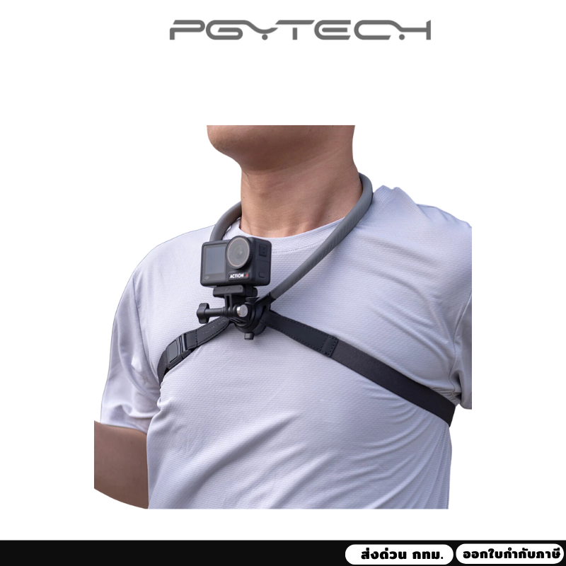 PGYTECH CapLock POV Support de cou pour DJI OSO Action 4/3, pour Gopro