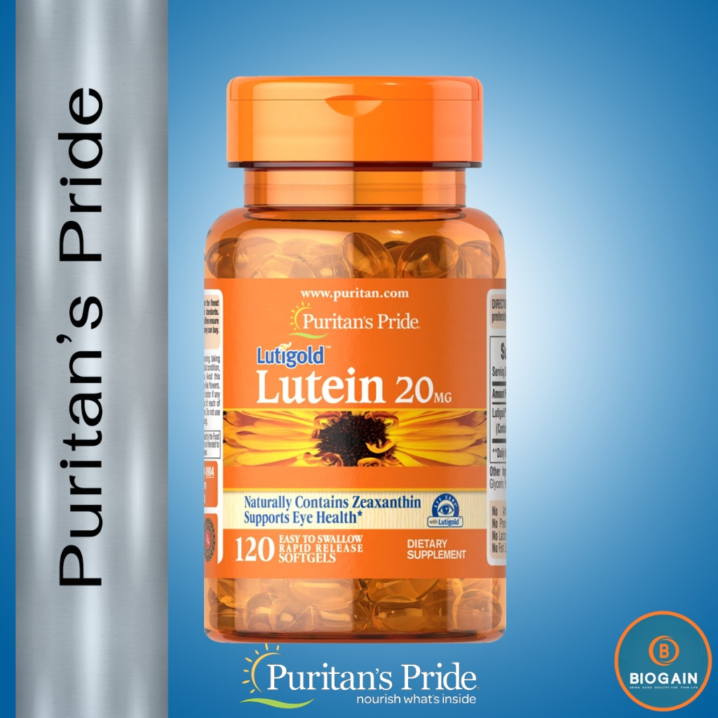 Puritan's Pride Lutein 20 mg with Zeaxanthin / 120 Softgels | Shopee ...