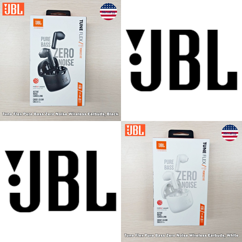 JBL® Tune Flex Pure Bass Zero Noise Wireless Earbuds เจบีแอล หูฟังบ ...