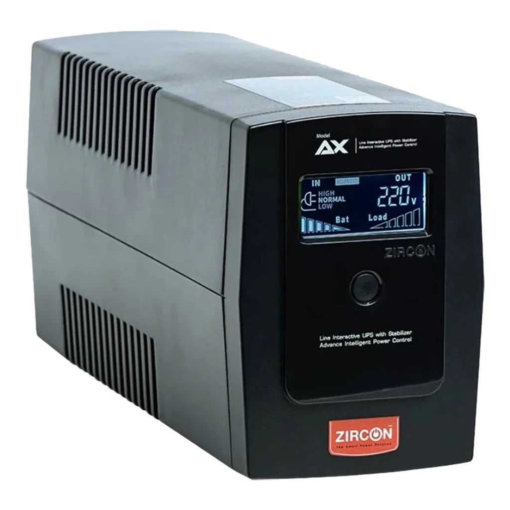 ZIRCON AX Series 1000VA/550W UPS เครื่องสำรองไฟสำหรับคอมพิวเตอร์