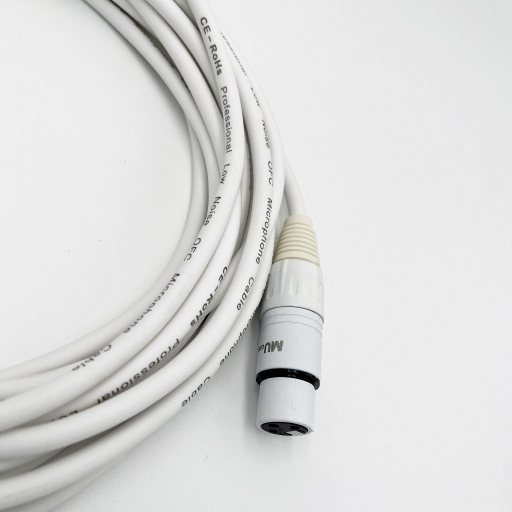 Mu Cable สายไมค์โครโฟน สีขาว | Shopee Thailand
