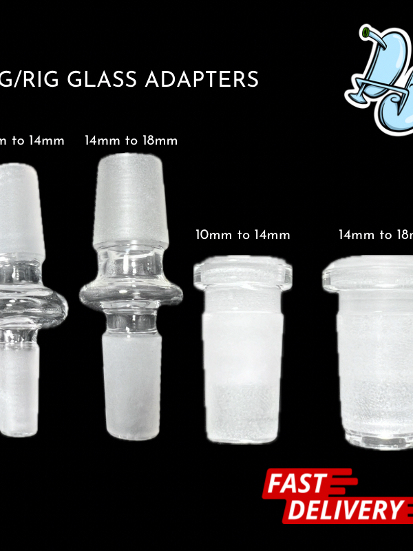 Glass Clear Mini Convert Adapters Collection - 10mm to 14mm & 14mm to ...