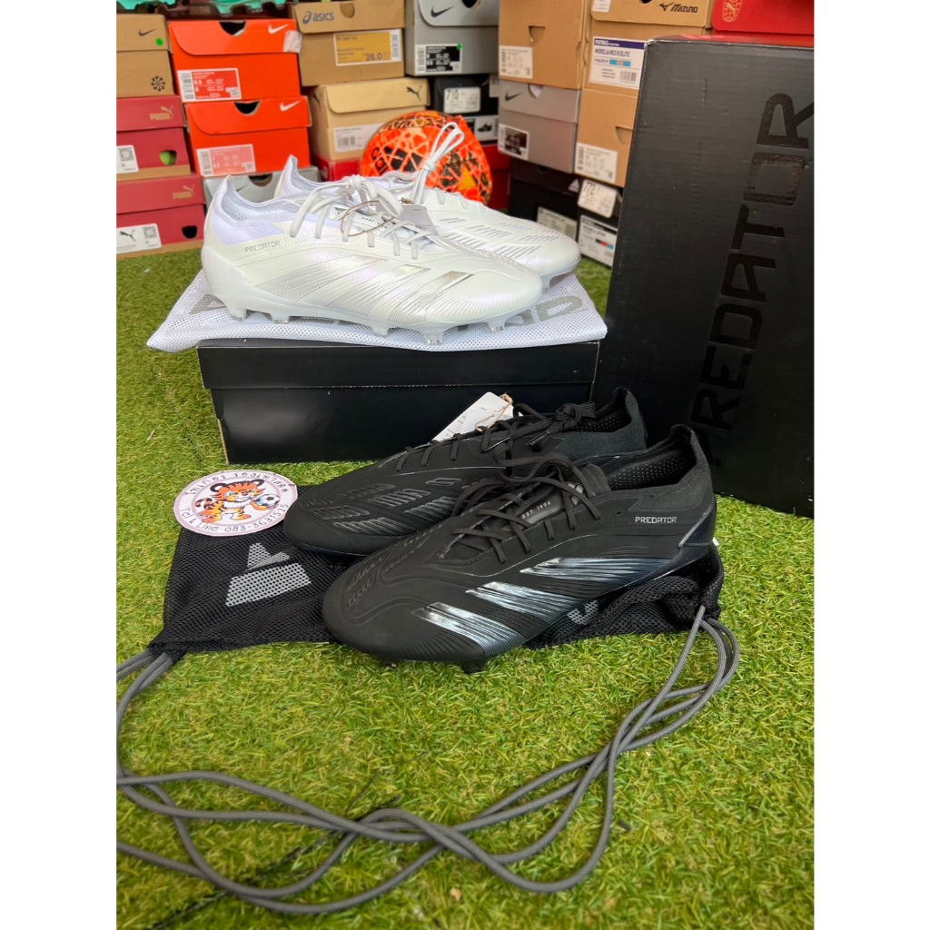 Adidas Predator Elite FG Base Pack White/Black รองเท้าฟุตบอล อดิดาส สี ...