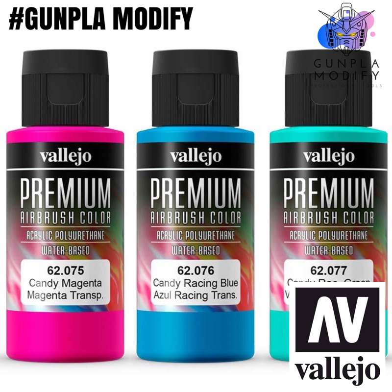 VALLEJO Premium RC Color สีอะคริลิคสูตรน้ำชนิดพิเศษ สำหรับพ่นบนบอดี้ ...