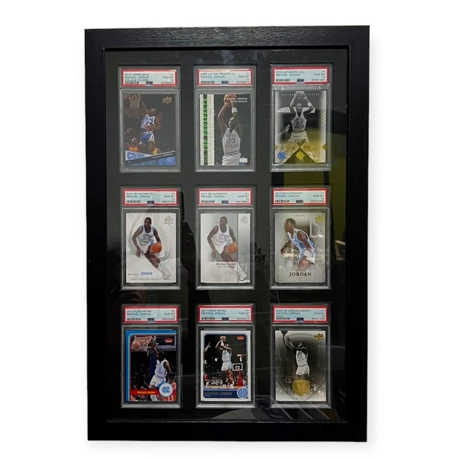 (SET2) MICHAEL JORDAN / 9 CARDS WALL DISPLAY / (GEM MT PSA 10