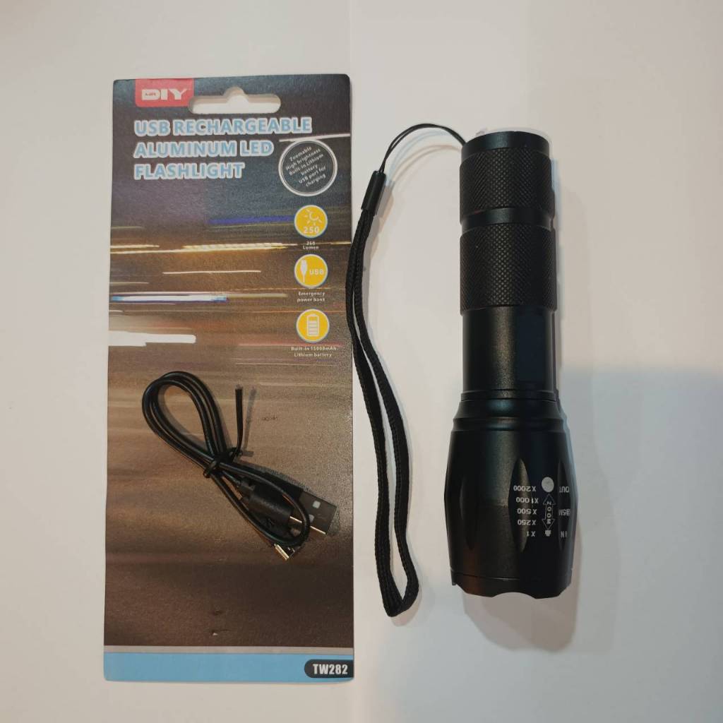 diy usb rechargeable flashlight MR.DIY) – MR. D.I.Y. ECOMMERCE (M) SDN BHD DIY USB RECHARGEABLE ALUMINUM LED