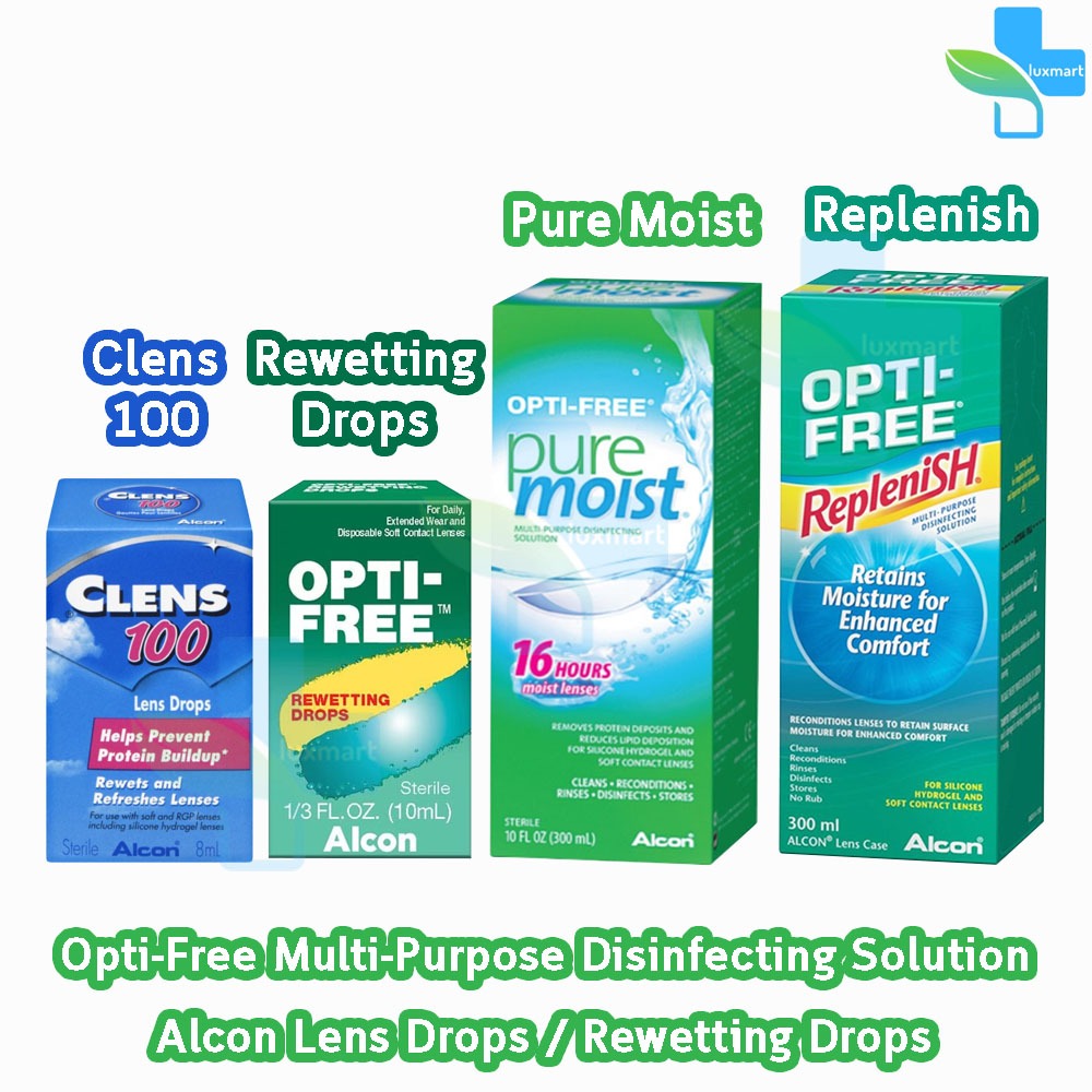 Alcon OptiFree Puremoist Replenish น้ำยาล้างคอนแทคเลนส์ / น้ำยาทำความ