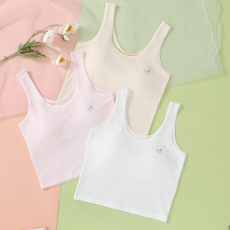 [Y D]🔥พร้อมส่ง🔥เสื้อซับในเด็ก ฟองน้ำเย็บติด ระบายอากาศได้ดี#205