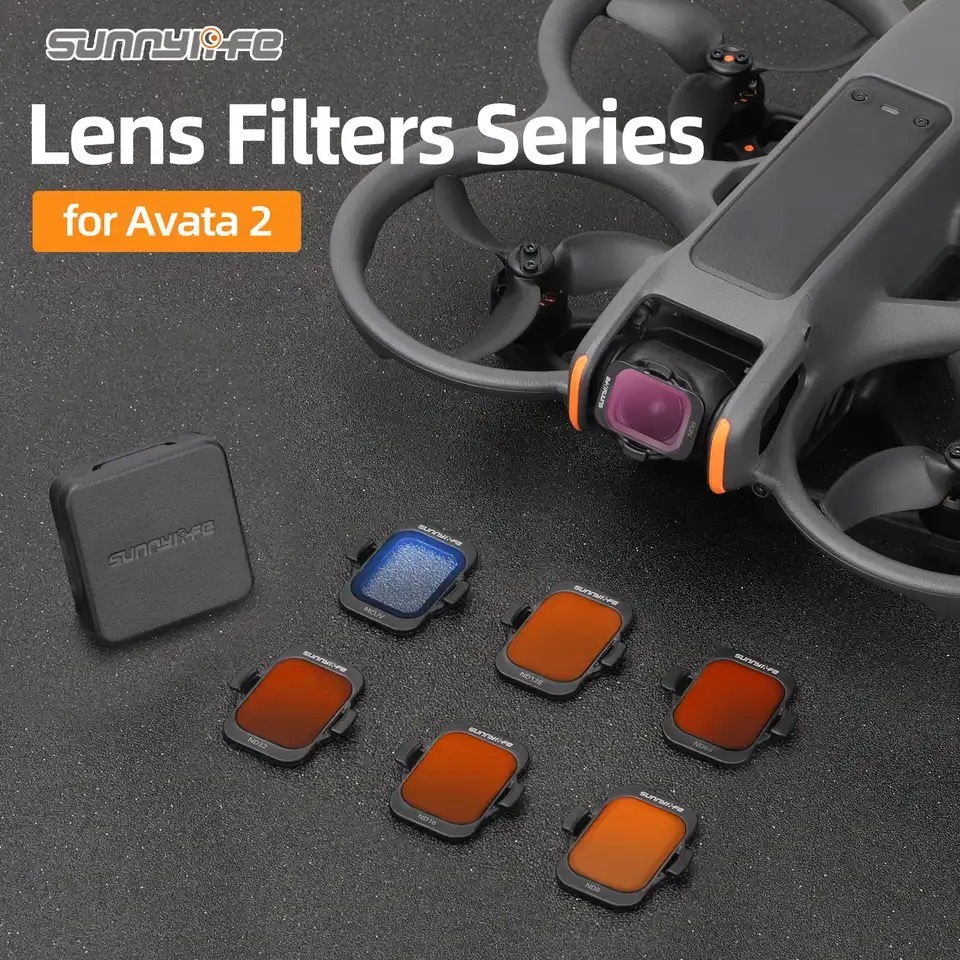 Sunnylife Avata 2 Lens Filter Set MCUV+ND8+ND16+ND32+ND64+ND128 filters ...