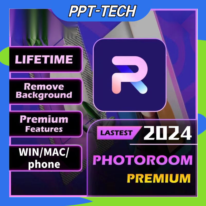 [PPTECH]PhotoRoom Pro Bg photo Room,ai win/macc/phone 1/6 month Access ...