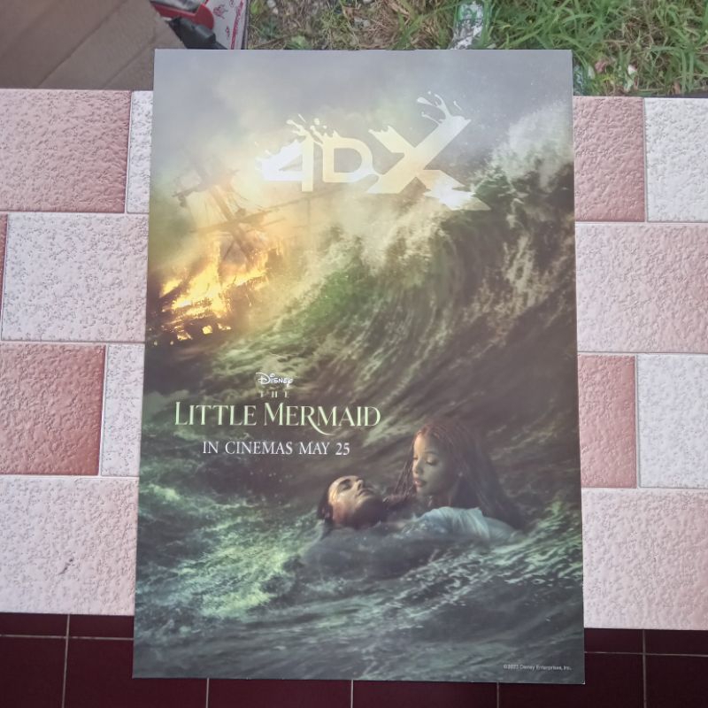 โปสเตอร์หนัง 4DX Poster The Little Mermaid Shopee Thailand