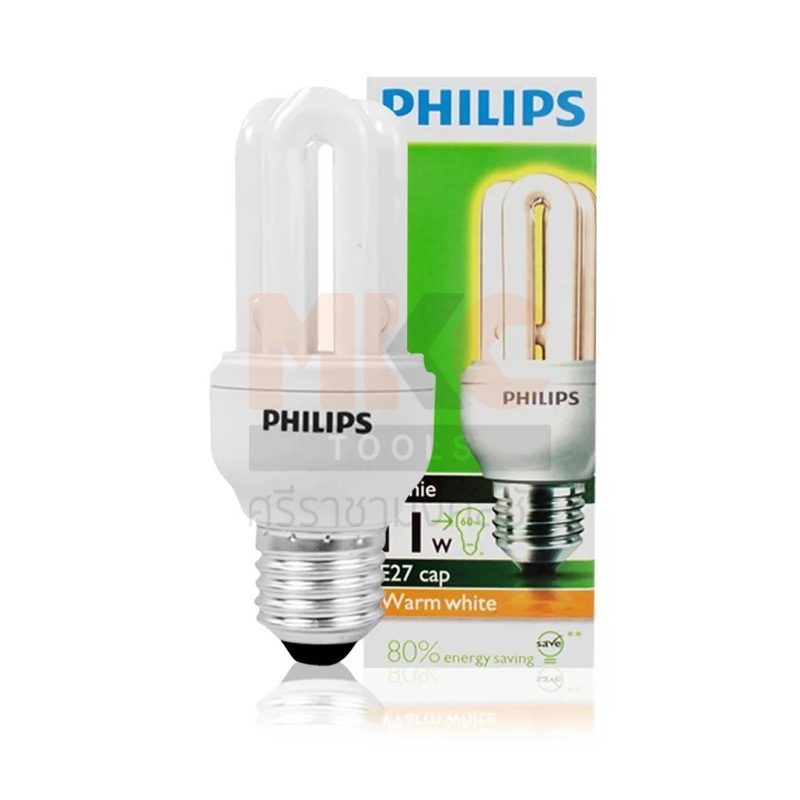 PHILIPS หลอด GENIE 11W E27 W/W 600LM | Shopee Thailand