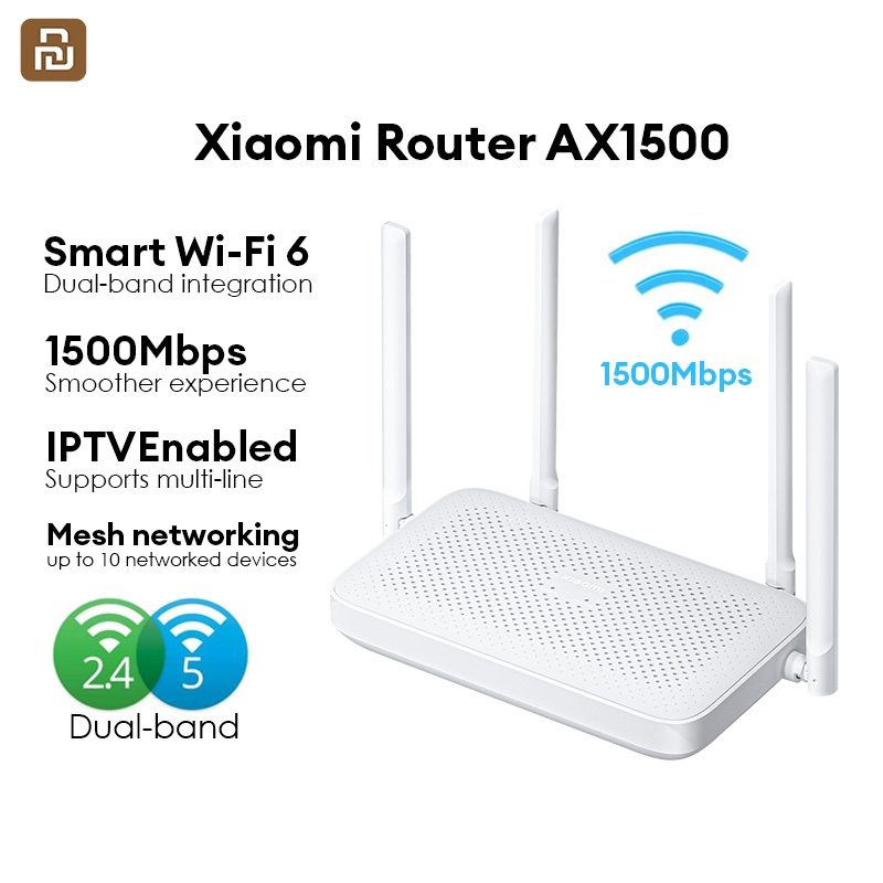 Router Mesh System AX1500 Mi wifi Router AX1500 Wi-Fi 6 1500Mbps เราเต ...