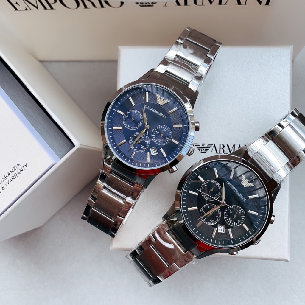 💯%💥💥EMPORIO ARMANI นาฬิกาข้อมือผู้ชาย รุ่น AR2448 AR2434 -43mm Classic ...