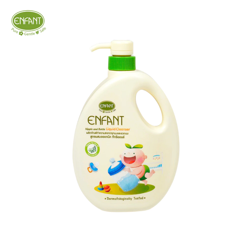 Enfant อองฟองต์ ผลิตภัณฑ์ล้างขวดนมและจุกนม สูตร Double Cleanser ขนาด 700 มล.