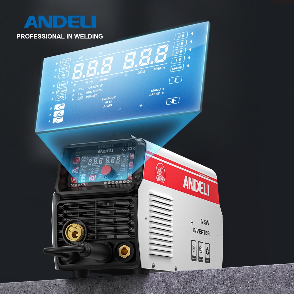 ANDELI MIG-270P LED ตู้เชื่อม Pulse MIG/TIG/MMA เชื่อมอลูมิเนียม เหล็ก ...