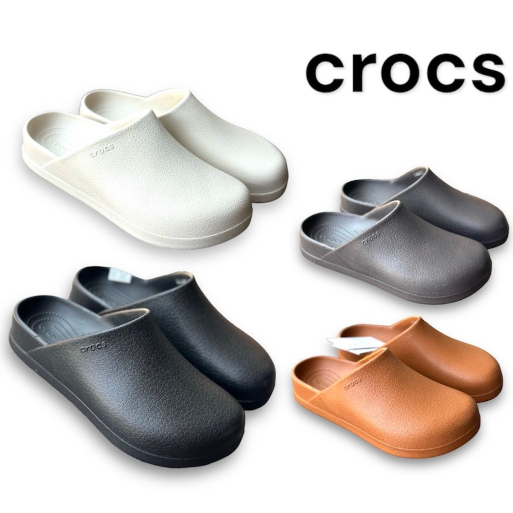 Crocs Chestnut รองเท้าผู้หญิง รองเท้าส้นแบน รองเท้า Toe-Toe กลางแจ้ง ...