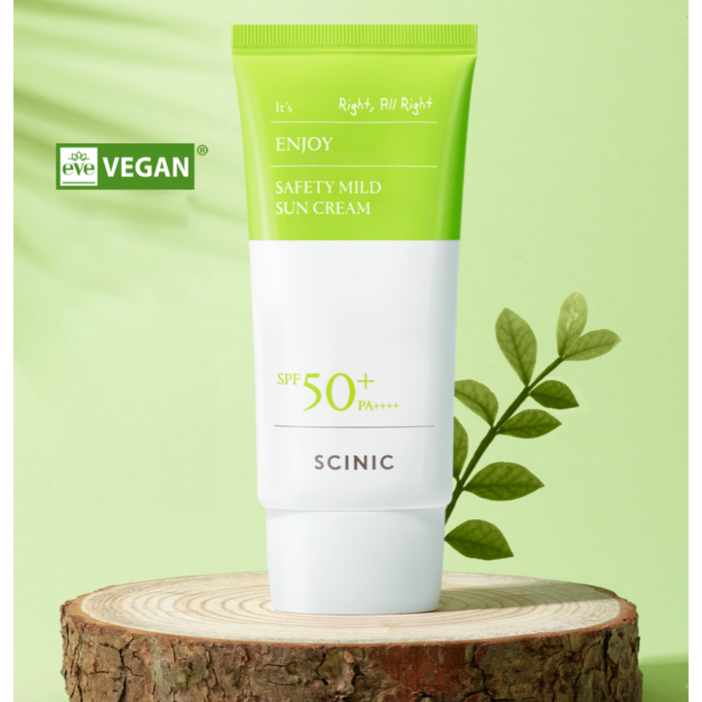 Scinic Enjoy Safety Mild Sun Cream SPF50+ PA++++ 50g ครีมกันแดด Vegan ...