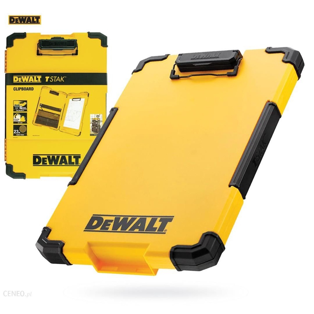 DEWALT คลิปบอร์ด (Clipboard Tstak) รุ่น DWST827321 พร้อมไฟ LED