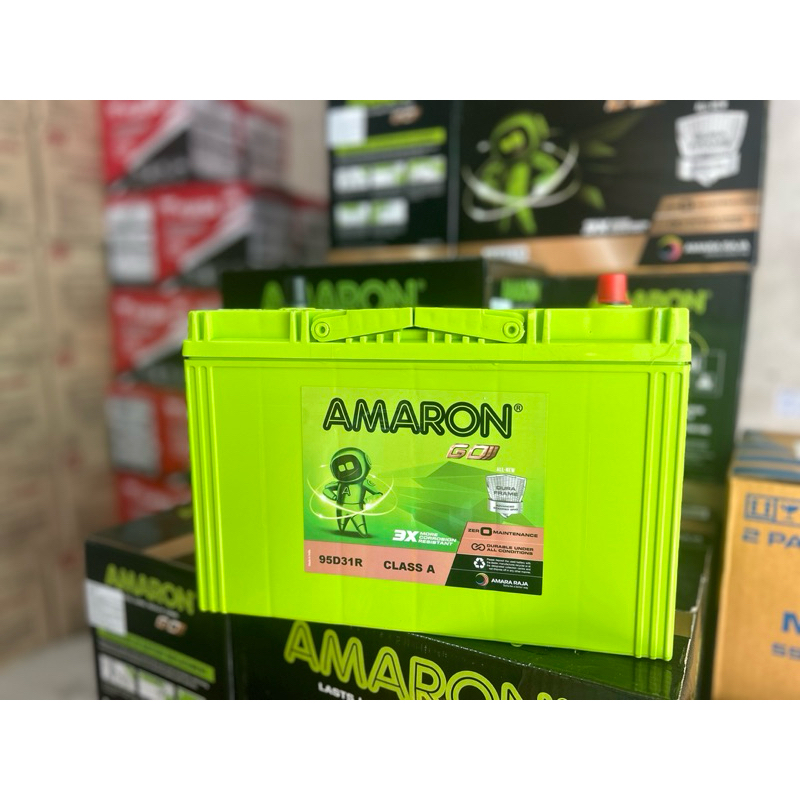 แบตเตอรี่รถยนต์ 95D31 MF ค่าย Amaron (แบตเตอรี่กระบะ) | Shopee Thailand