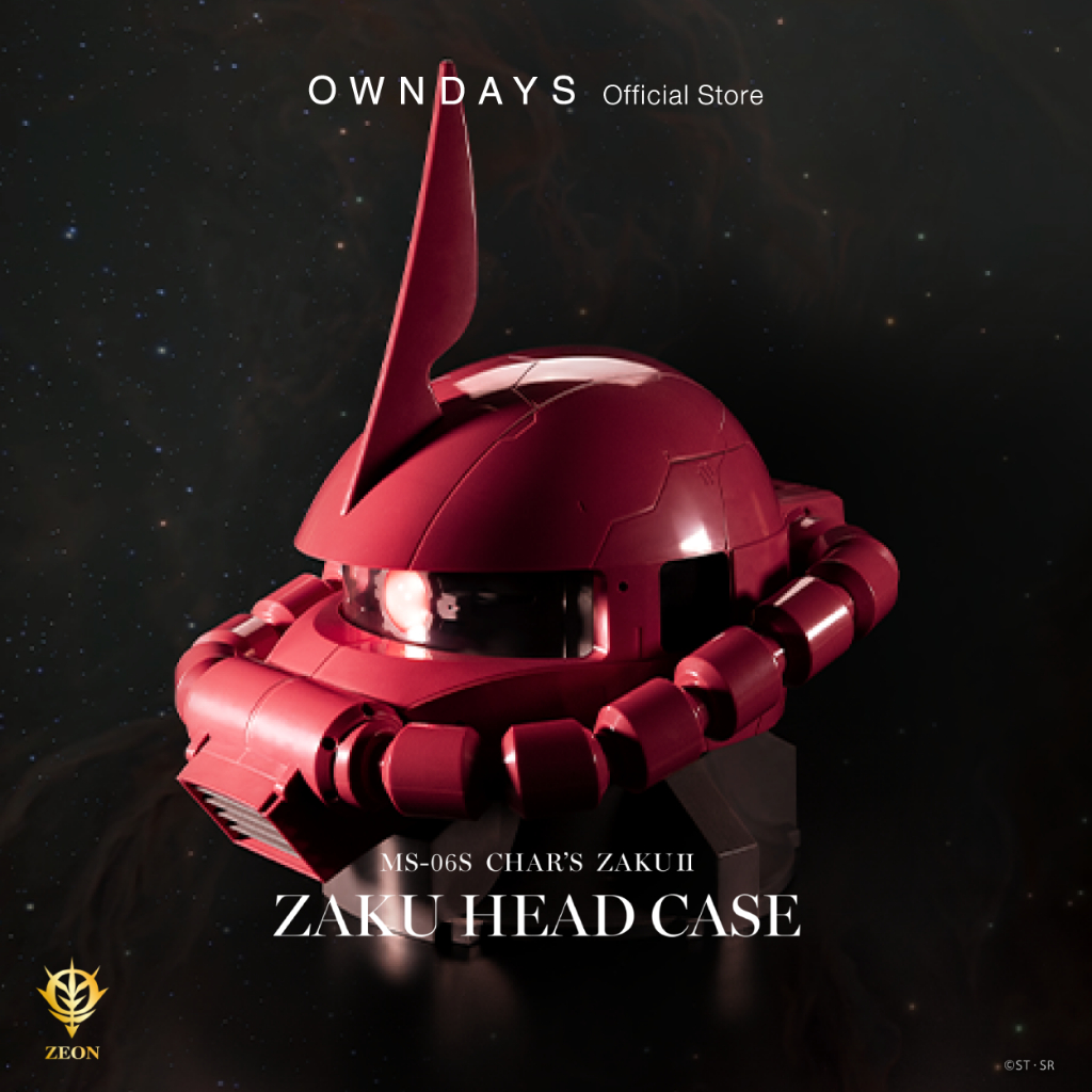 【送料込み】OWNDAYS ZAKU HEADCASE Unboxing The Principality of Zeon X Owndays Zaku Head Case | Geek